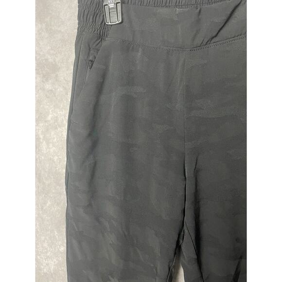Athleta Women's Size 6 Brooklyn Textured Lined Jogger Pant Black Camo Print - Picture 2 of 7